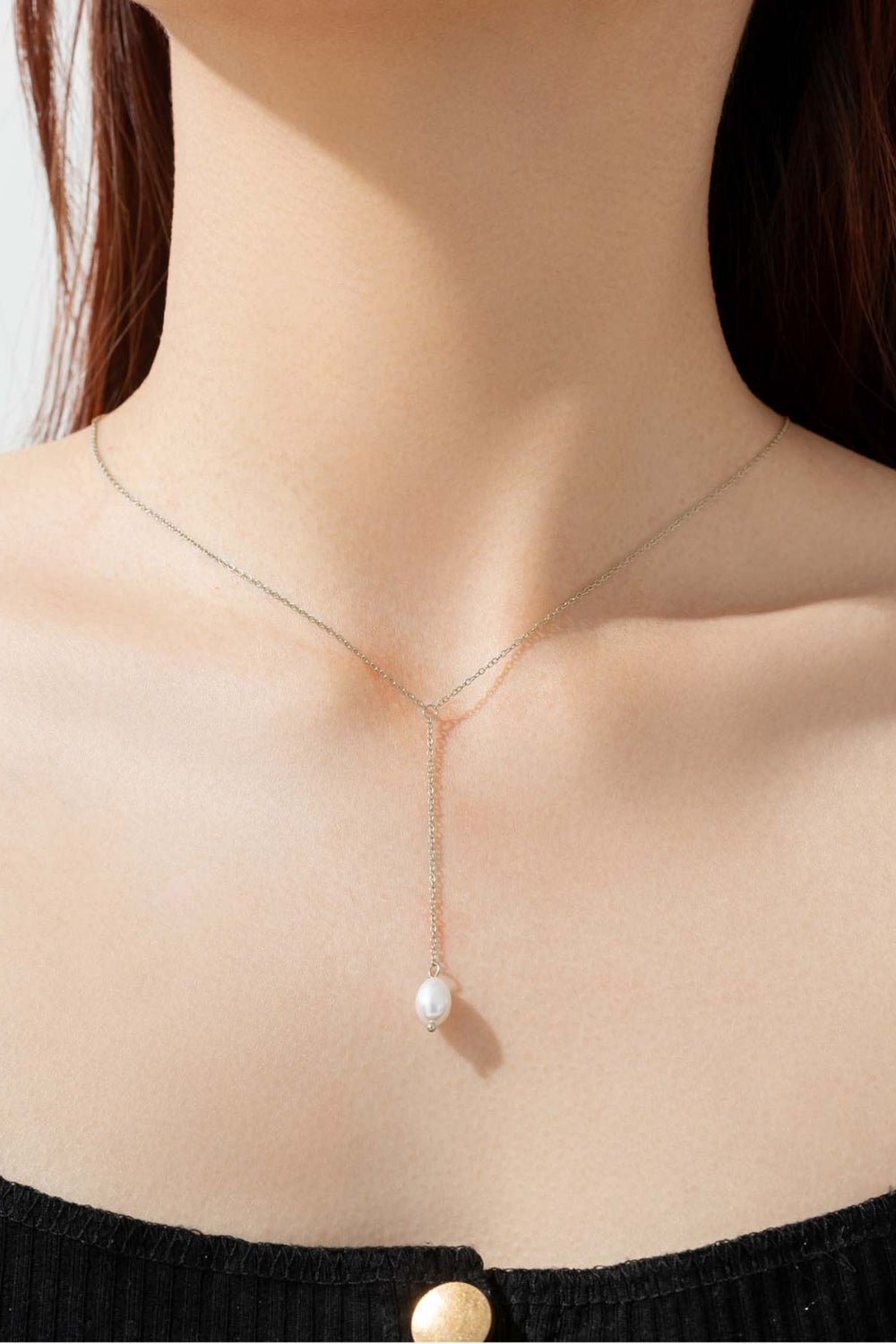 925 Sterling Silver Freshwater Pearl Necklace - Admiresty