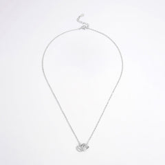 925 Sterling Silver Inlaid Zircon Heart Necklace - Admiresty