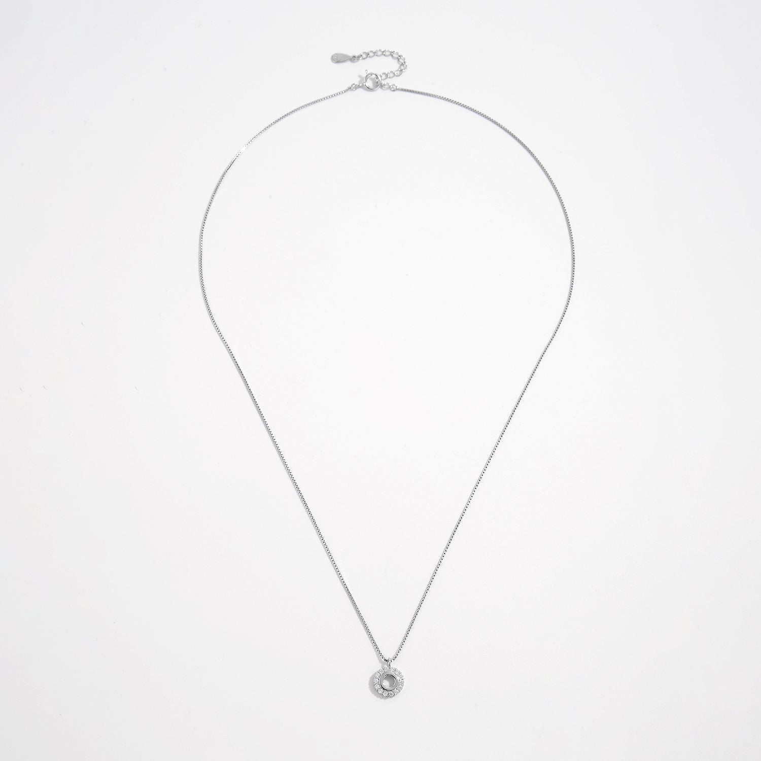 925 Sterling Silver Zircon Pendant Necklace - Admiresty