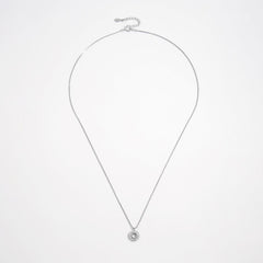 925 Sterling Silver Zircon Pendant Necklace - Admiresty