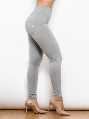 Full Size Zip Detail High Waist Leggings