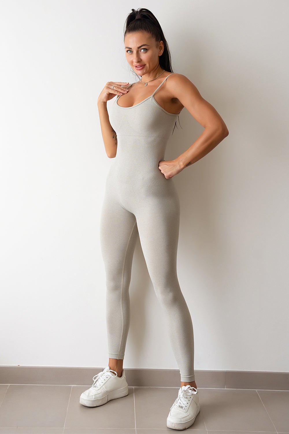 Adjustable Spaghetti Strap Jumpsuit - Admiresty