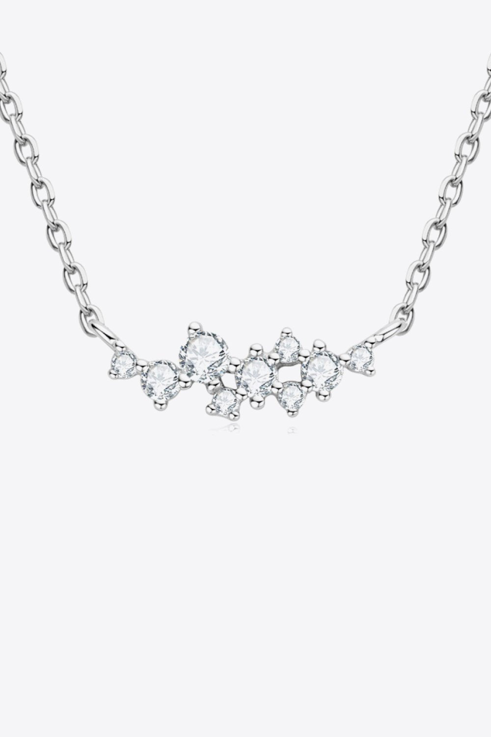 Adored Get A Move On Moissanite Pendant Chain Necklace - Admiresty