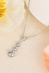 Adored Keep You There Multi - Moissanite Pendant Necklace - Admiresty