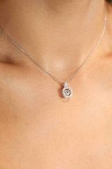 Adored Moissanite 925 Sterling Silver Necklace - Admiresty