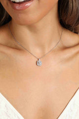 Adored Moissanite Geometric Pendant Necklace - Admiresty