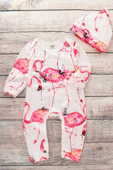 Baby Animal Print Round Neck Jumpsuit - Admiresty