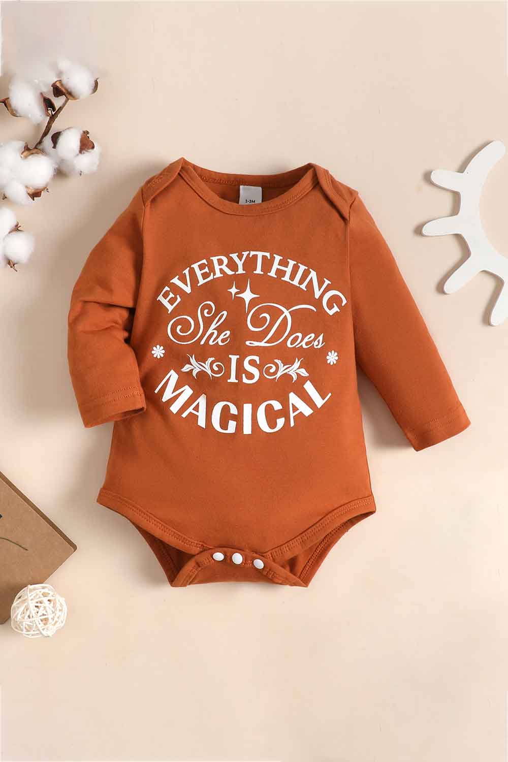 Baby Graphic Long Sleeve Bodysuit - Admiresty