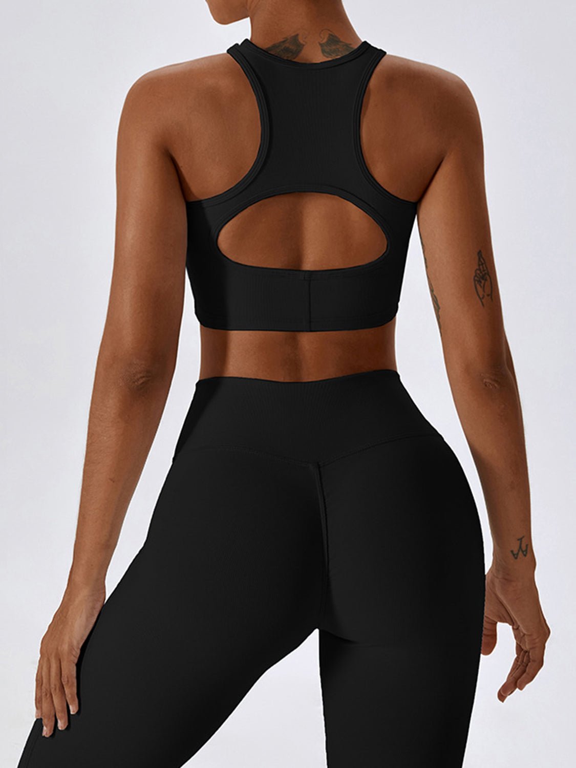 Basic Bae Cutout Racerback Active Tank - Admiresty