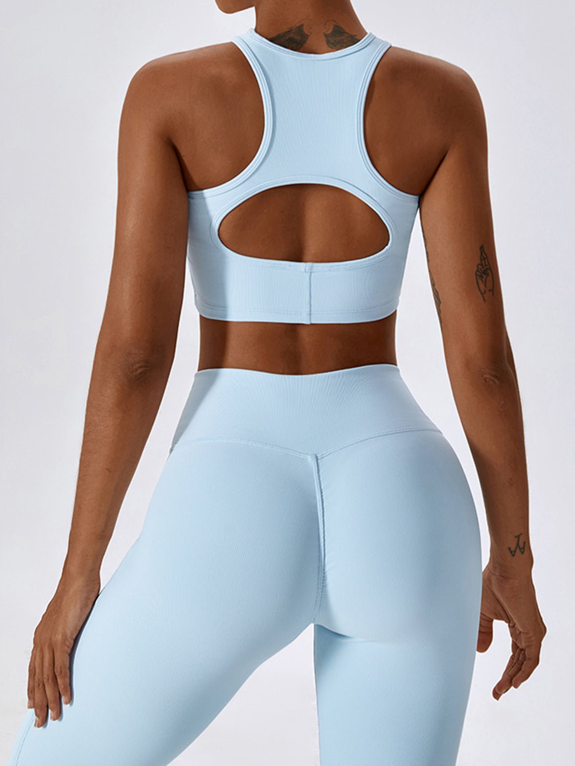 Basic Bae Cutout Racerback Active Tank - Admiresty