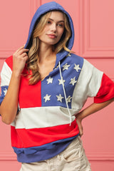 BiBi American Flag Theme Hoodie - Admiresty