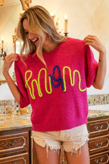 BiBi MOM Contrast Round Neck Sweater - Admiresty