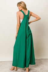 BiBi Texture Sleeveless Wide Leg Jumpsuit - Admiresty