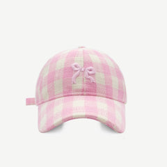 Bow Graphic Cotton Baseball Hat - Admiresty