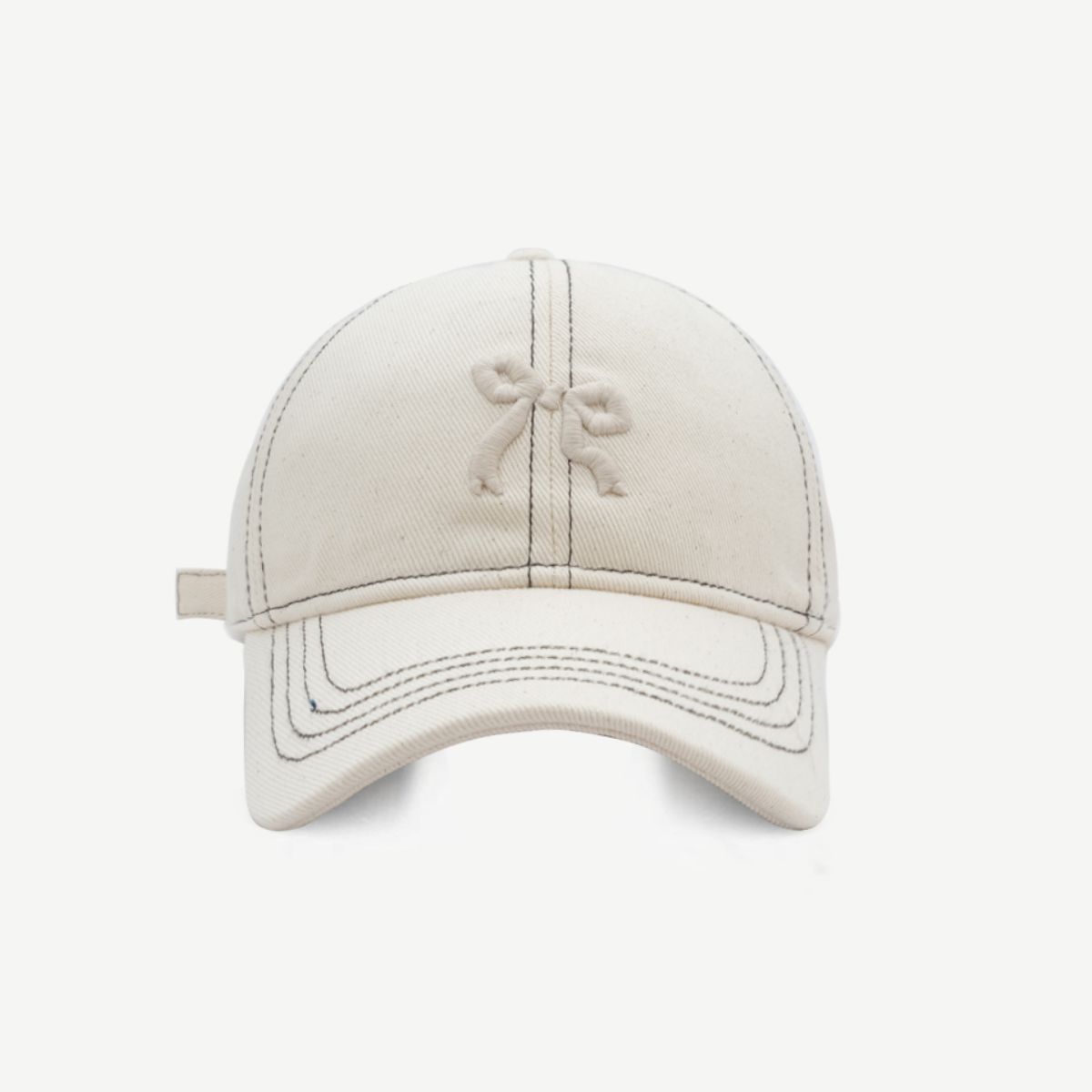 Bow Graphic Cotton Baseball Hat - Admiresty