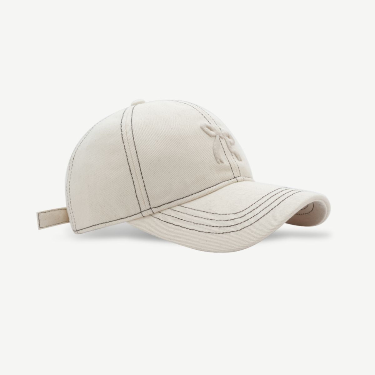 Bow Graphic Cotton Baseball Hat - Admiresty