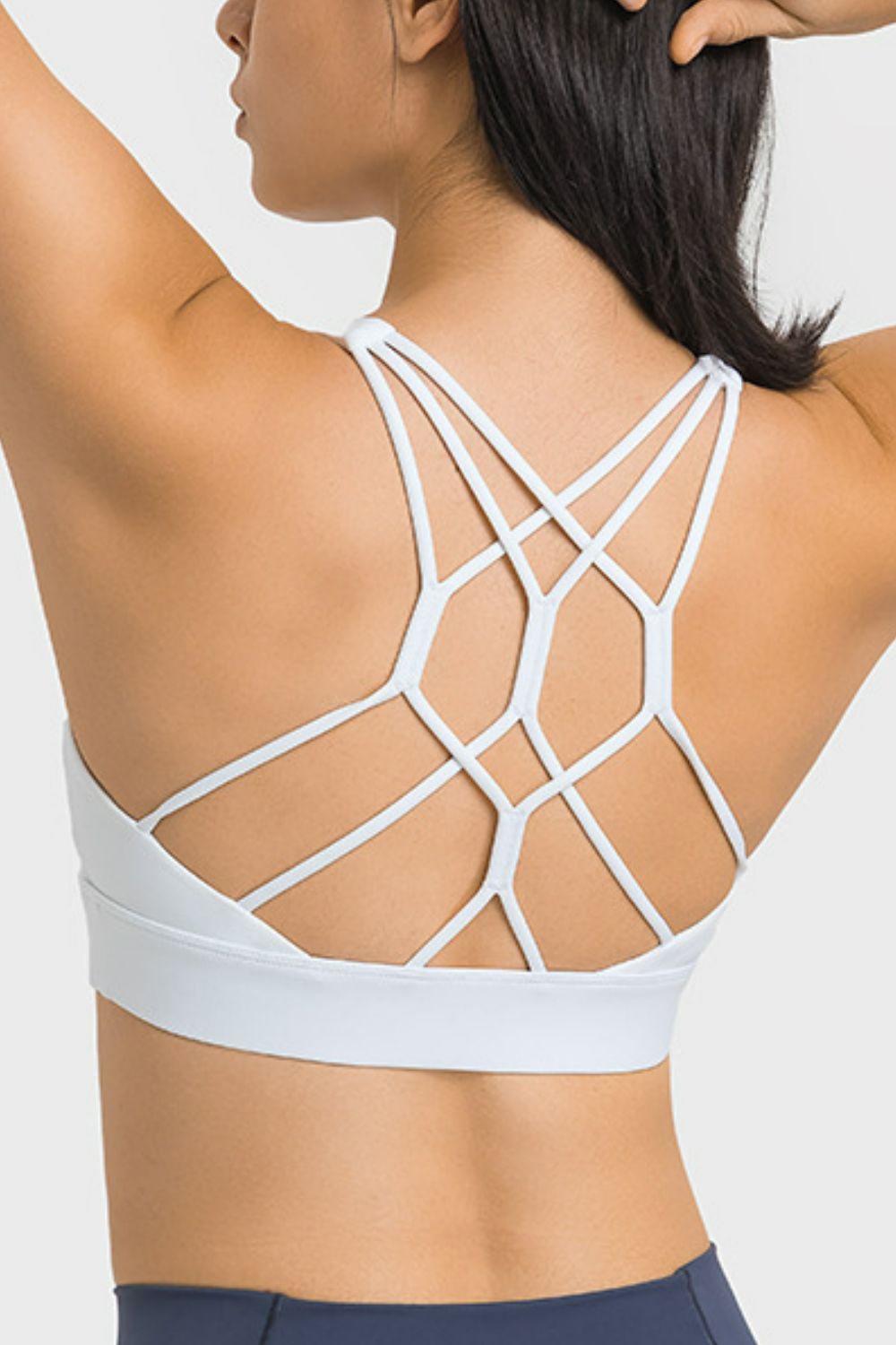 Breathable Crisscross Back Sports Bra - Admiresty