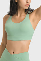 Breathable Crisscross Back Sports Bra - Admiresty