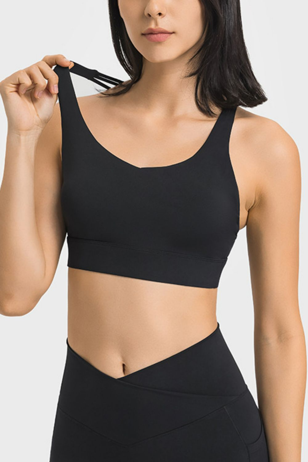 Breathable Crisscross Back Sports Bra - Admiresty