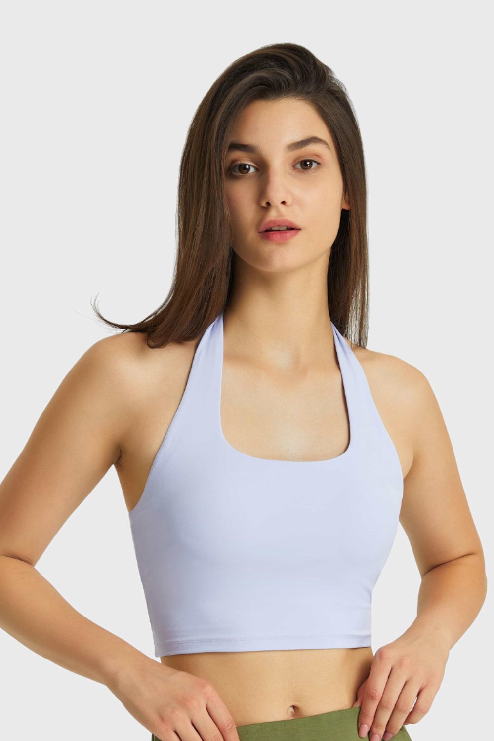 Breathable Halter Neck Sports Bra - Admiresty