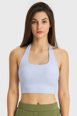 Breathable Halter Neck Sports Bra - Admiresty