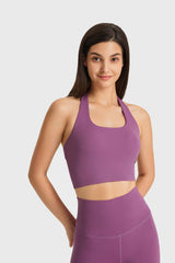 Breathable Halter Neck Sports Bra - Admiresty