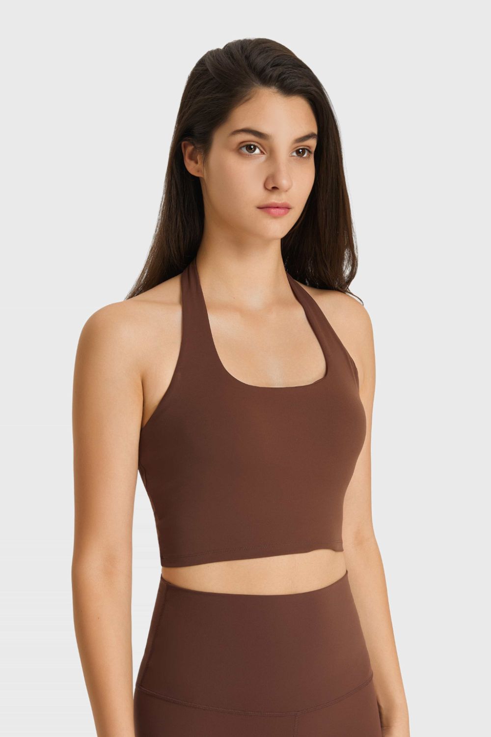 Breathable Halter Neck Sports Bra - Admiresty