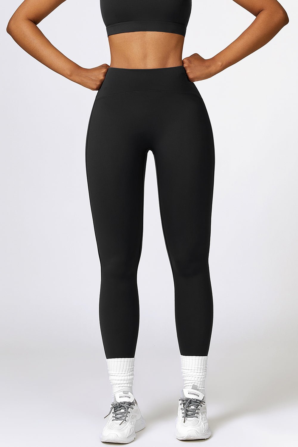 Breathable Wide Waistband Active Leggings - Admiresty