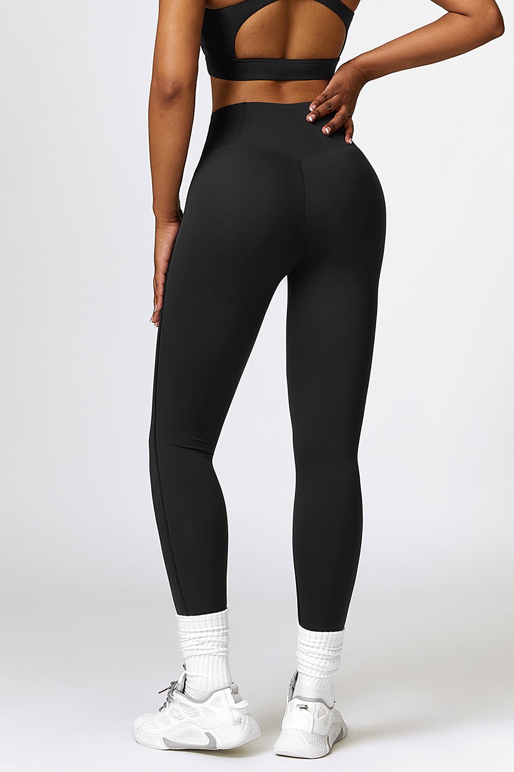 Breathable Wide Waistband Active Leggings - Admiresty