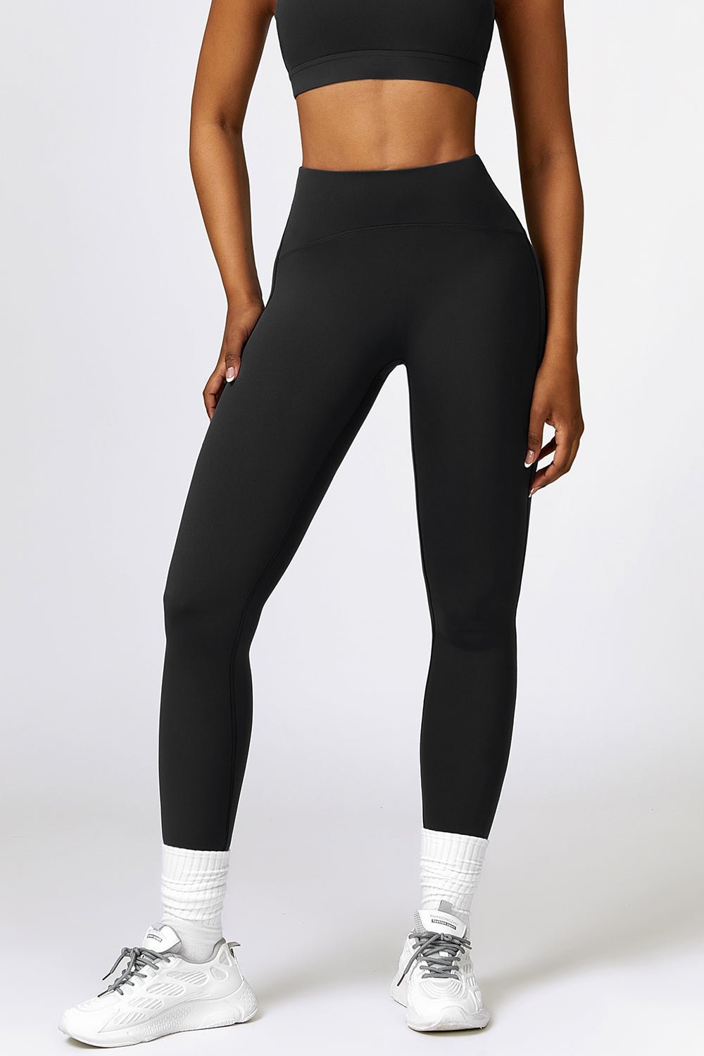 Breathable Wide Waistband Active Leggings - Admiresty