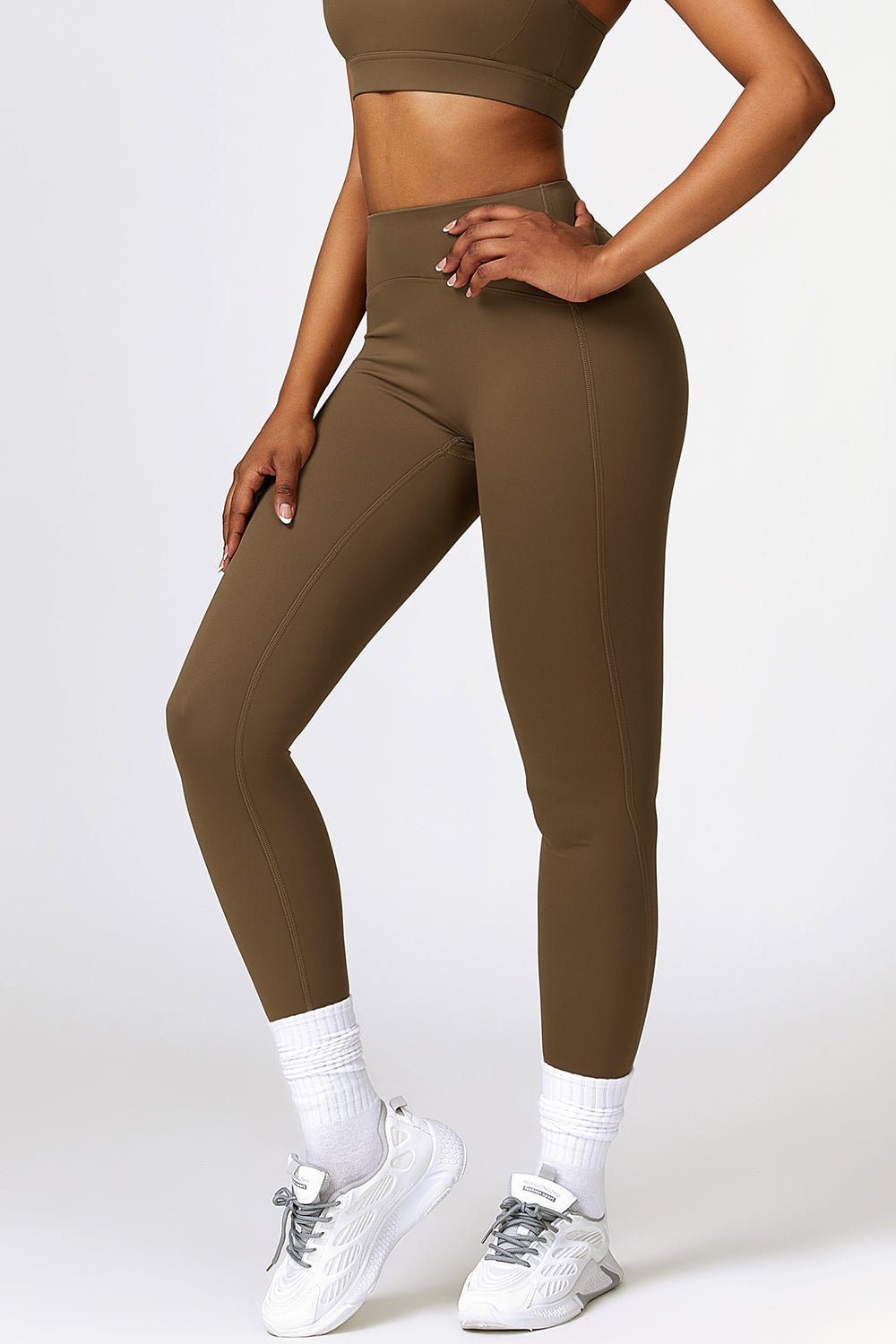 Breathable Wide Waistband Active Leggings - Admiresty