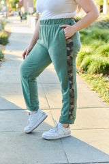 Celeste Design Full Size Camouflage Elastic Waist Sweatpants - Admiresty