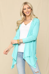 Celeste Full Size Open Front Knit Cardigan - Admiresty