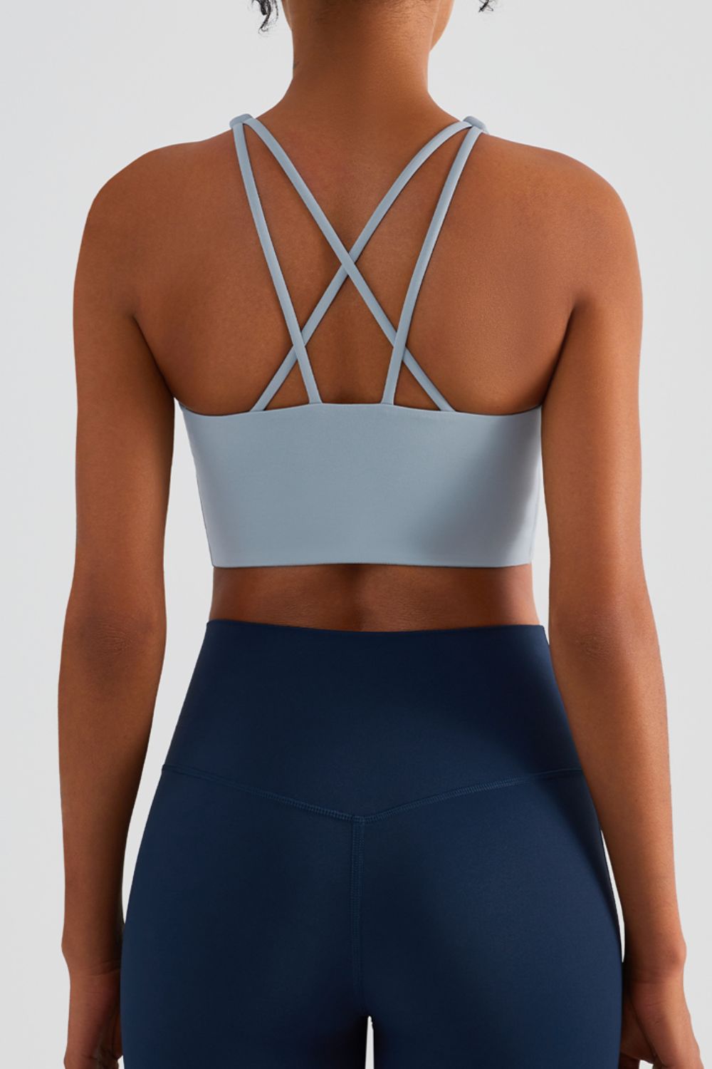 Chic Start Crisscross Back Sports Bra - Admiresty