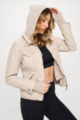 Coalition LA Double Zip Hooded Long Sleeve Jacket - Admiresty