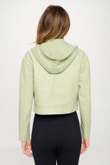 Coalition LA Snap Down Cropped Hooded Jacket - Admiresty