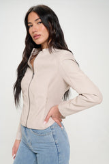 Coalition LA Zip Up Vegan Moto Jacket - Admiresty