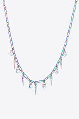 Colorful Multi - Charm Necklace - Admiresty