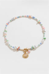 Colorful Synthetic Pearl Necklace - Admiresty