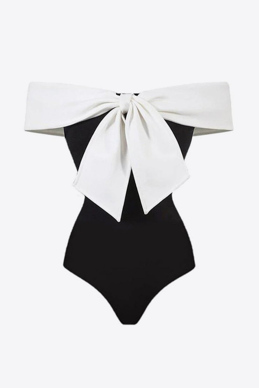 Contrast Bow Detail Two - Piece Swim Set - Admiresty