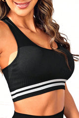 Contrast Racerback Sports Tank - Admiresty