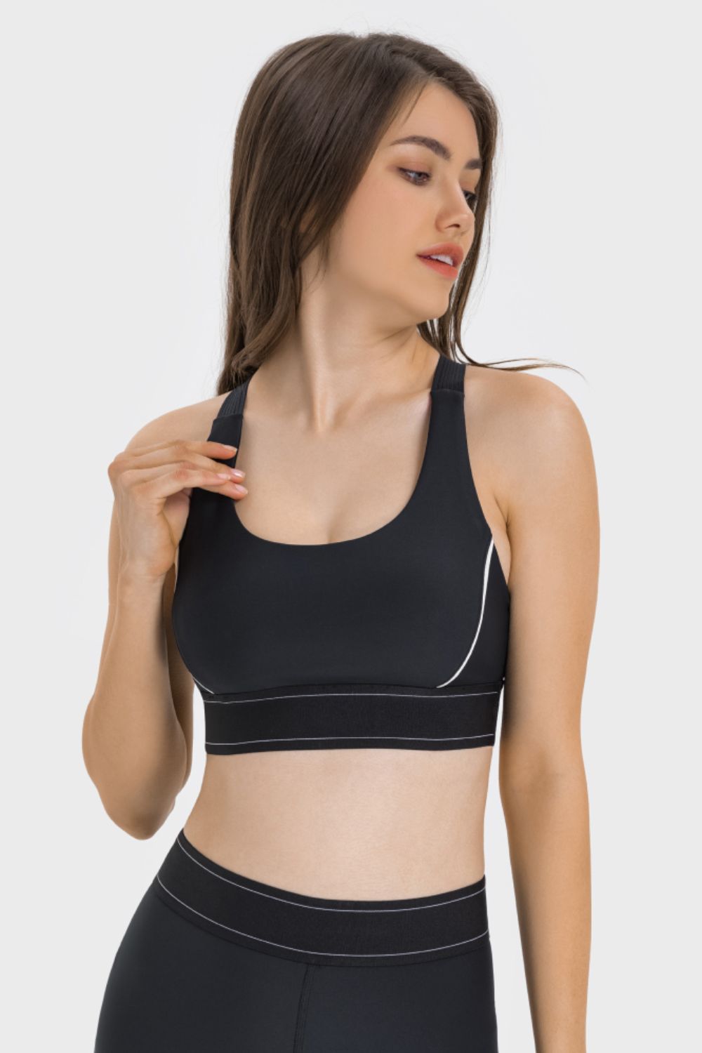 Contrast Sports Bra - Admiresty