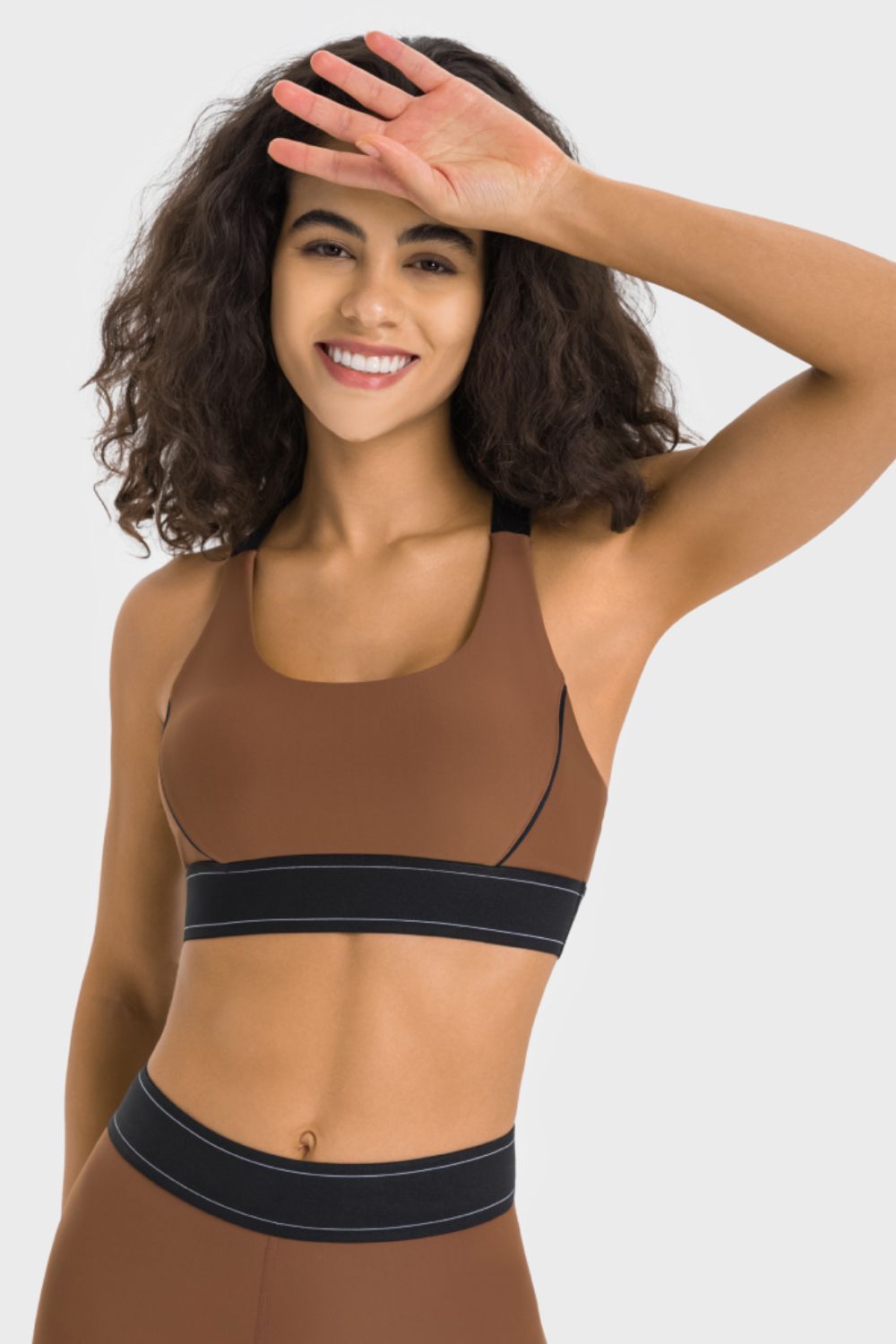 Contrast Sports Bra - Admiresty