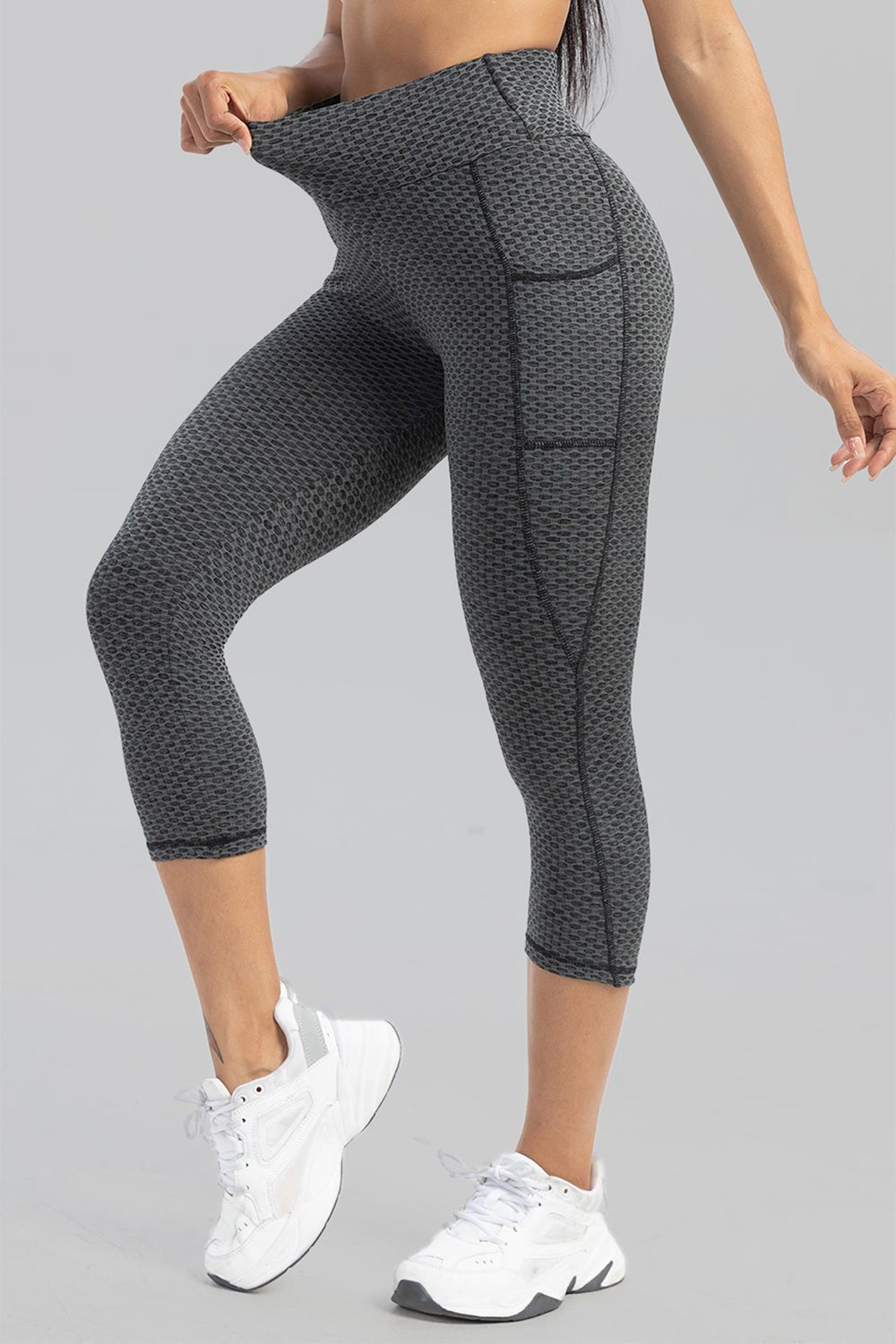 Contrast Stitching High Waist Active Leggings - Admiresty