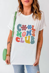 COOL MOMS CLUB Round Neck Short Sleeve T - Shirt - Admiresty