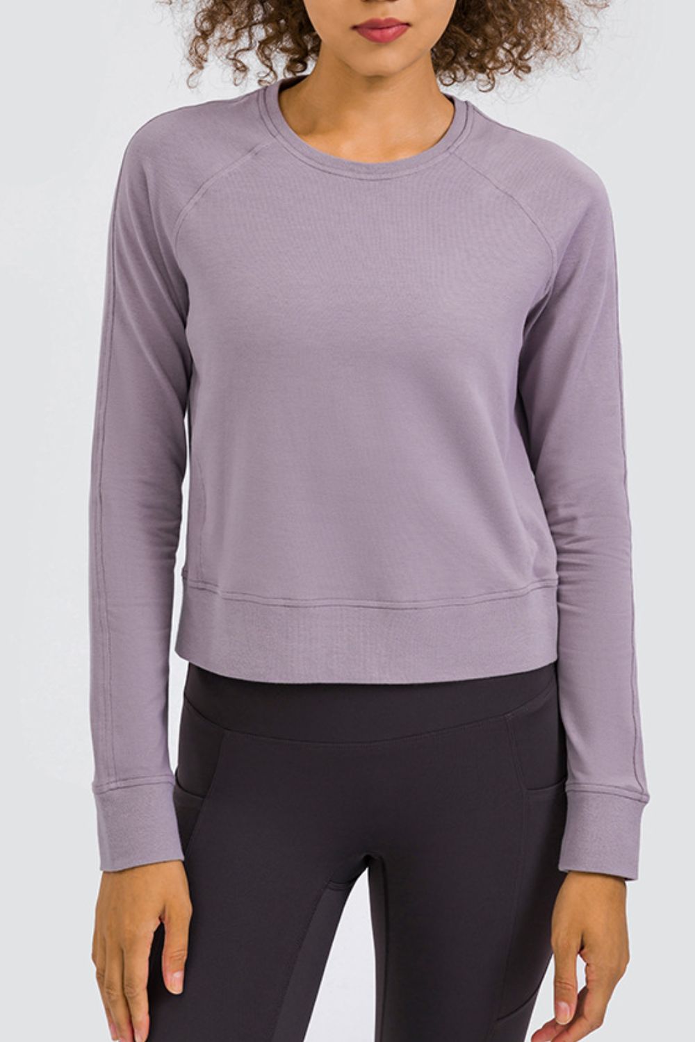 Cozy and Fabulous Raglan Sleeve Sports Top - Admiresty