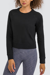 Cozy and Fabulous Raglan Sleeve Sports Top - Admiresty