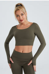 Crisscross Cropped Sports Top - Admiresty