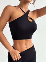 Crisscross Cutout Crop Active Tank - Admiresty