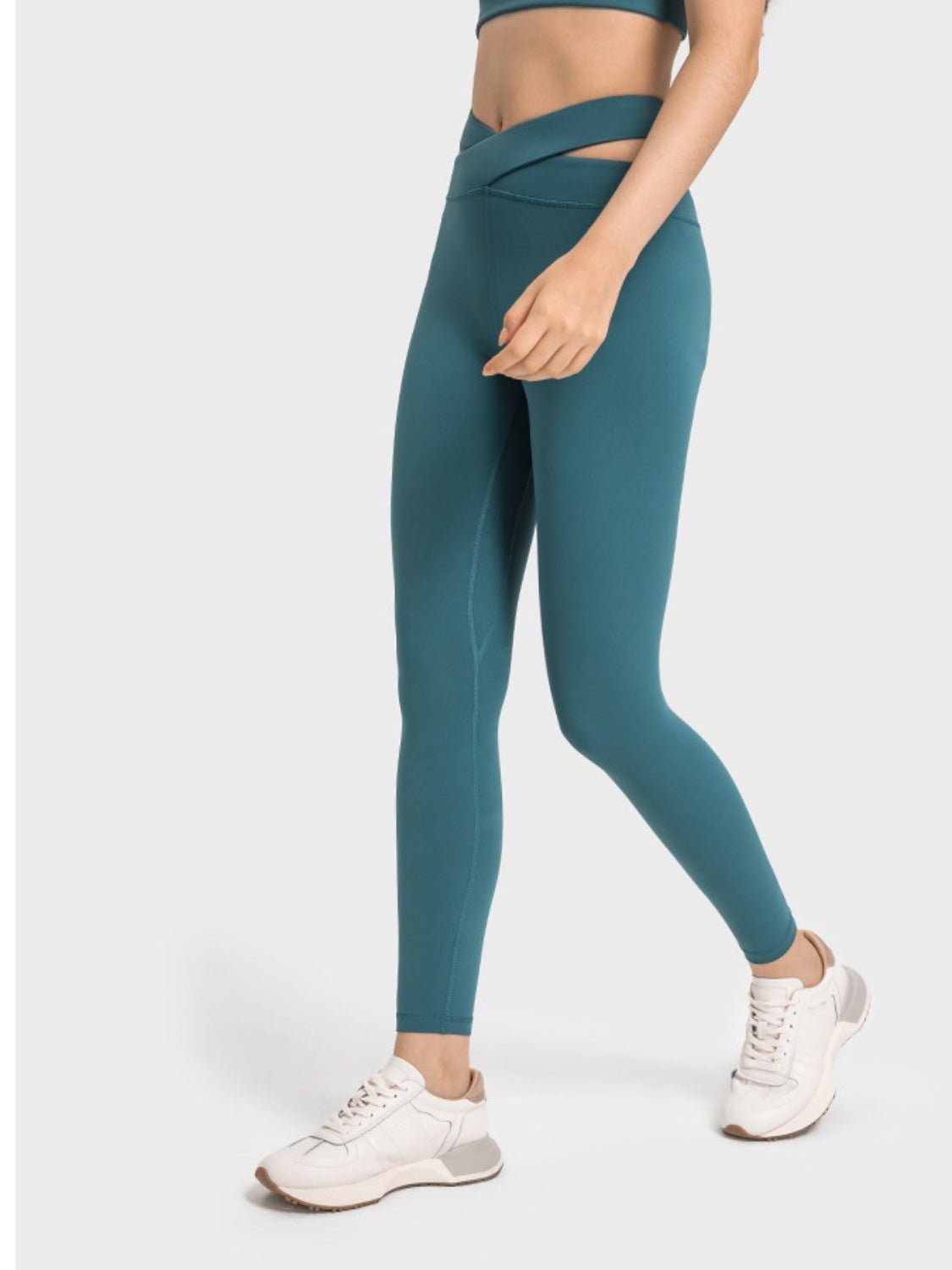 Crisscross Cutout Sports Leggings - Admiresty